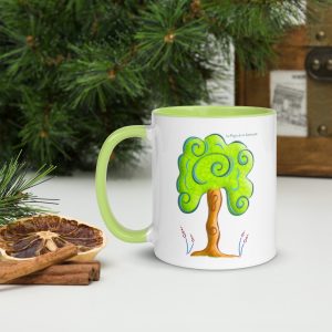Taza "Seamos Árboles" de Cerámica Inspirada en la Naturaleza