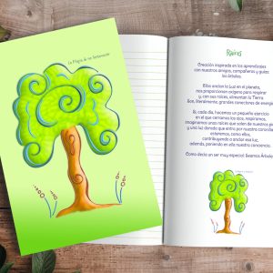 Cuaderno decorado y con mensajes Raíces