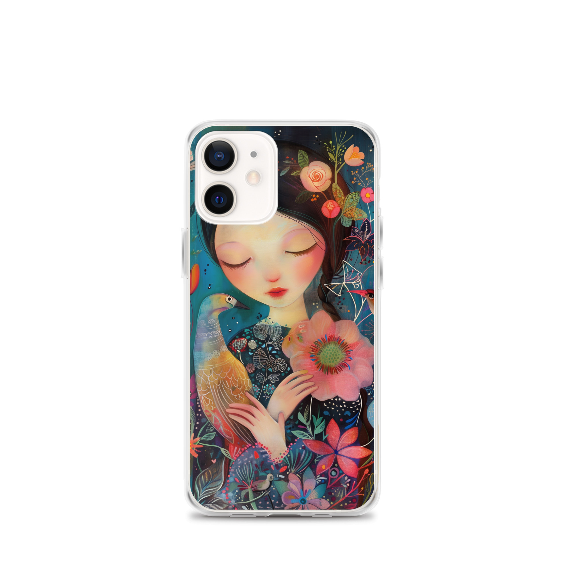 Funda Transparente Sweet Lady para iPhone®: Protección Colorida y Estilo Floral - Imagen 16