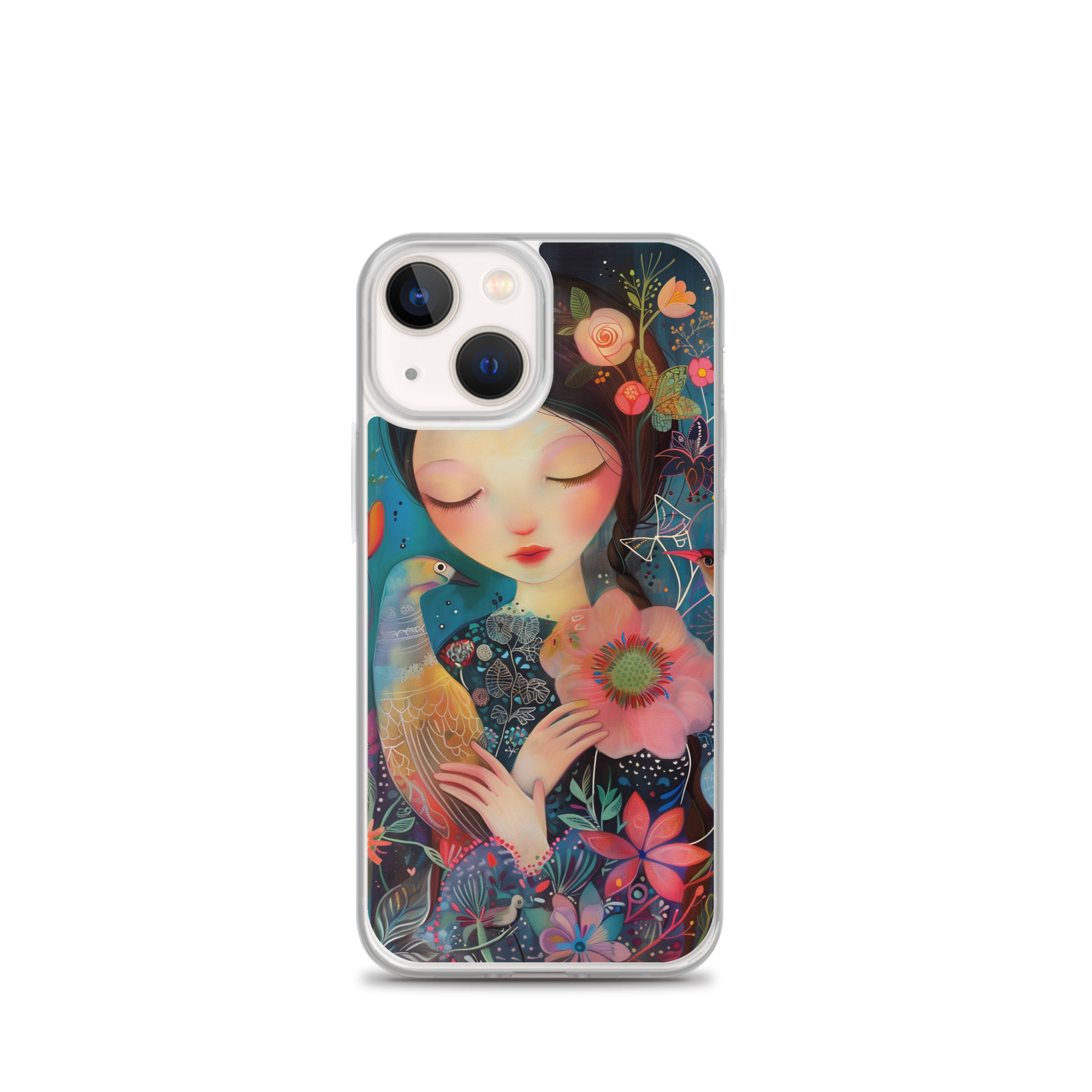 Funda Transparente Sweet Lady para iPhone®: Protección Colorida y Estilo Floral - Imagen 7