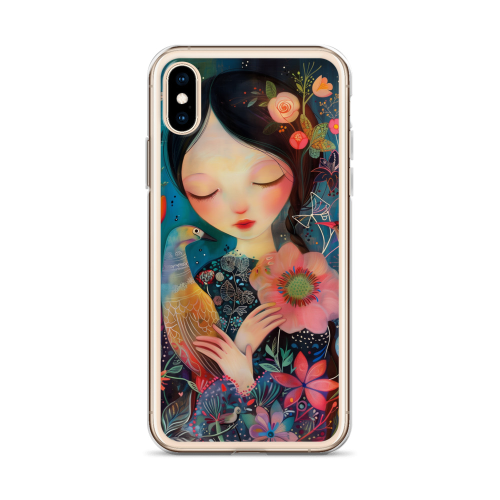 Funda Transparente Sweet Lady para iPhone®: Protección Colorida y Estilo Floral - Imagen 51