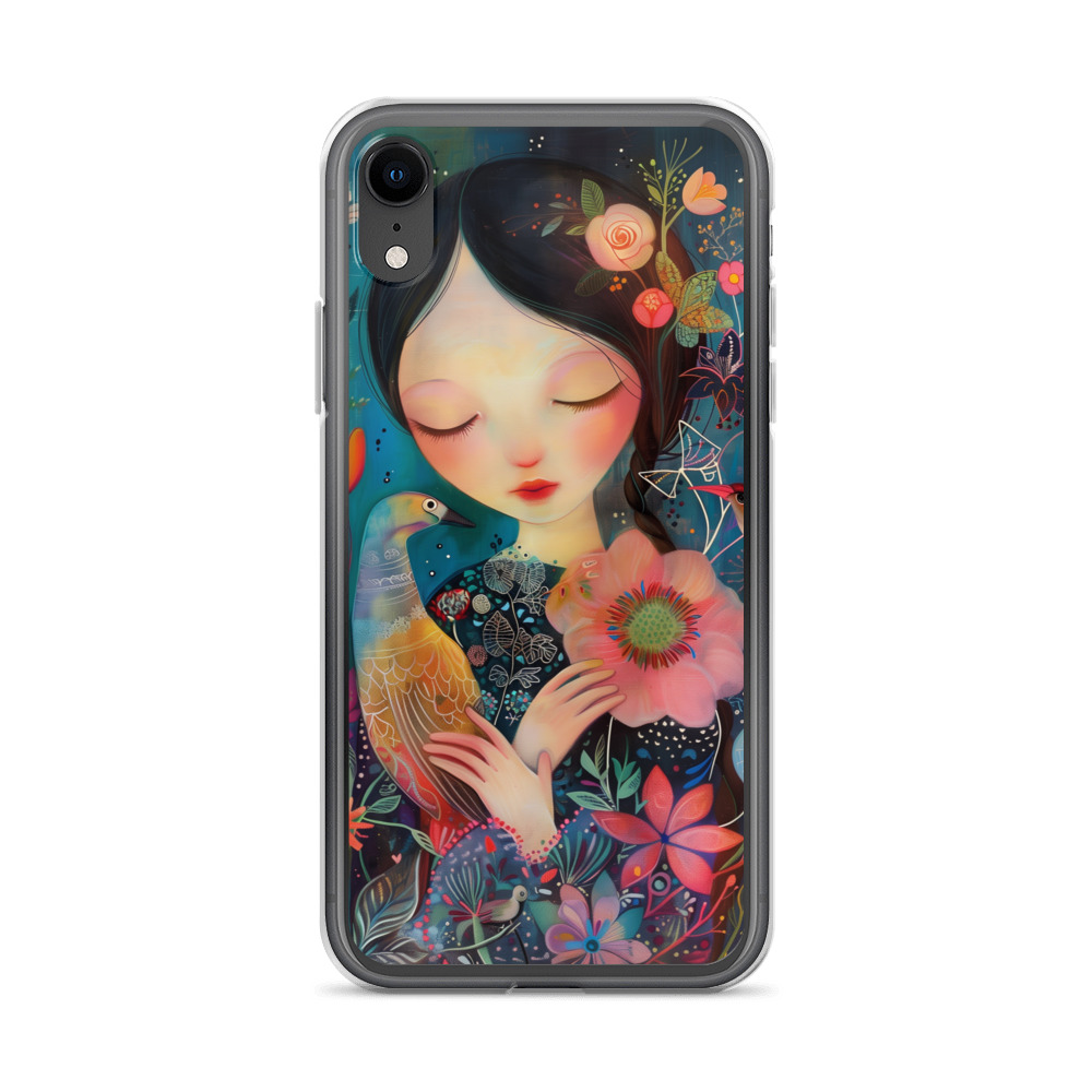 Funda Transparente Sweet Lady para iPhone®: Protección Colorida y Estilo Floral - Imagen 53