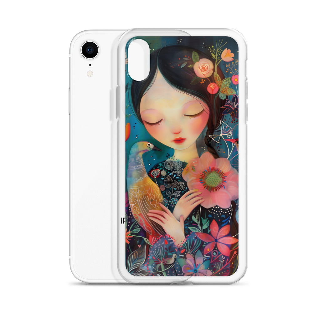 Funda Transparente Sweet Lady para iPhone®: Protección Colorida y Estilo Floral - Imagen 56