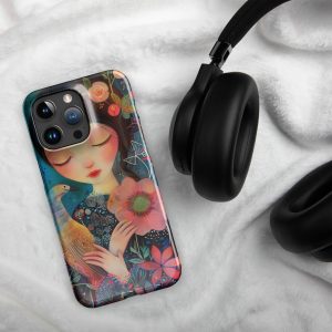 Funda Clásica Sweet Lady para iPhone®: Estilo Floral y Protección Elegante