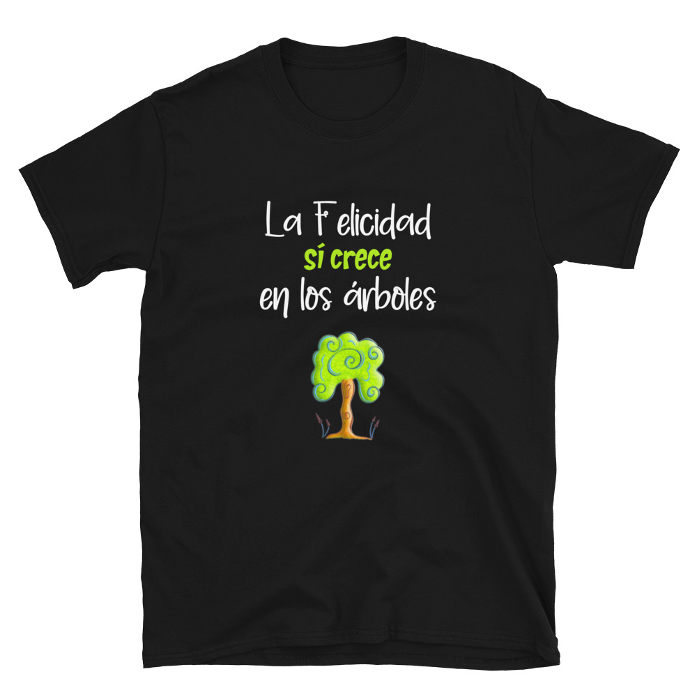 Camiseta "La Felicidad sí crece en los árboles". Colección Raíces. - Imagen 2