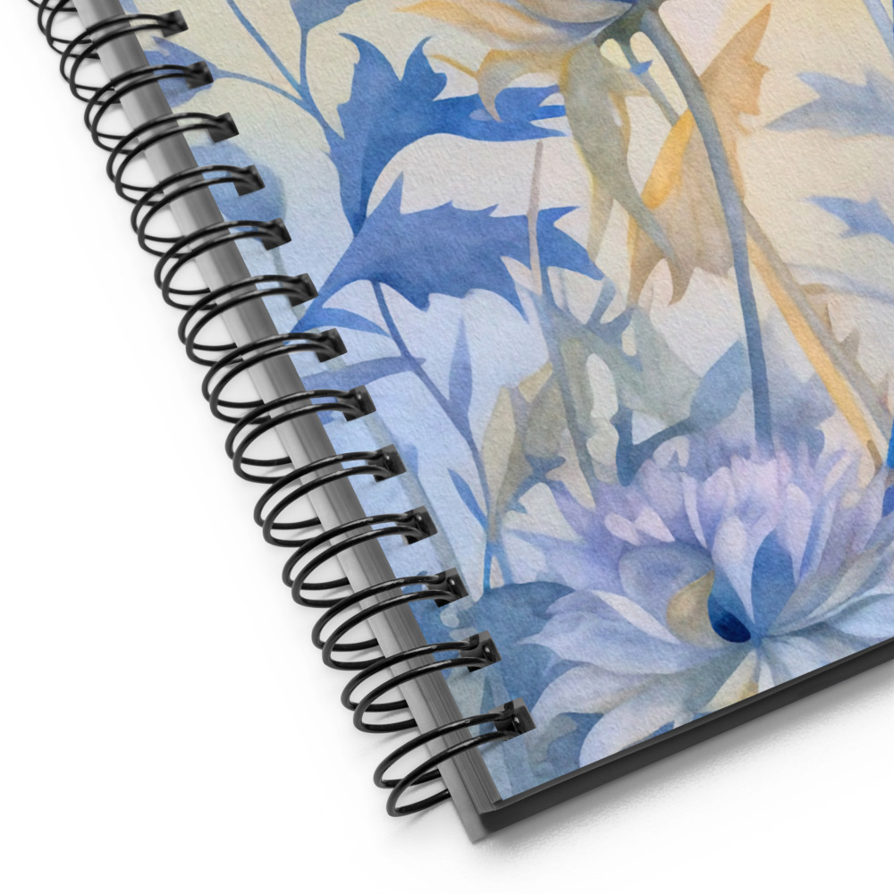 Cuaderno en Espiral con Bonito Diseño de Gran Luna sobre la Noche Azul - Imagen 4