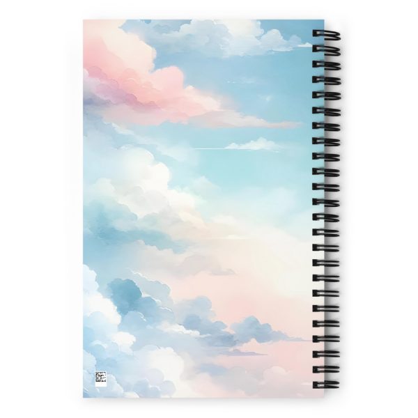 Cuaderno en Espiral con Bonito Diseño de Nubes en Acuarela - Imagen 3