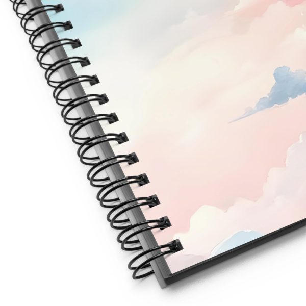 Cuaderno en Espiral con Bonito Diseño de Nubes en Acuarela - Imagen 4