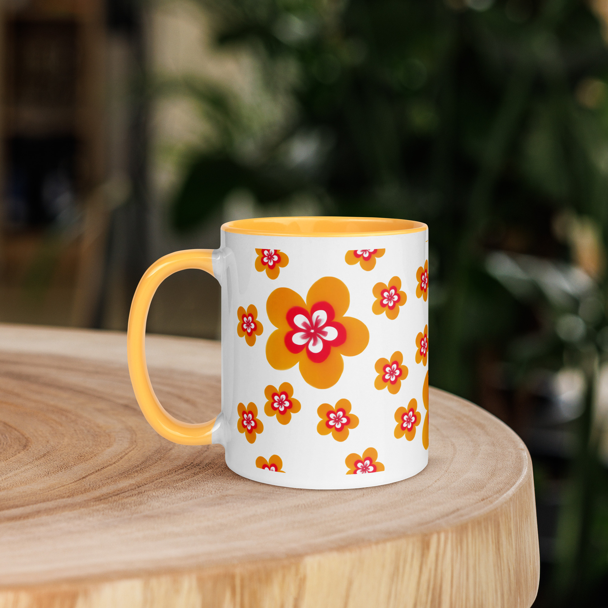 Taza Flor Naranja para amantes de las flores y la alegría - Imagen 2