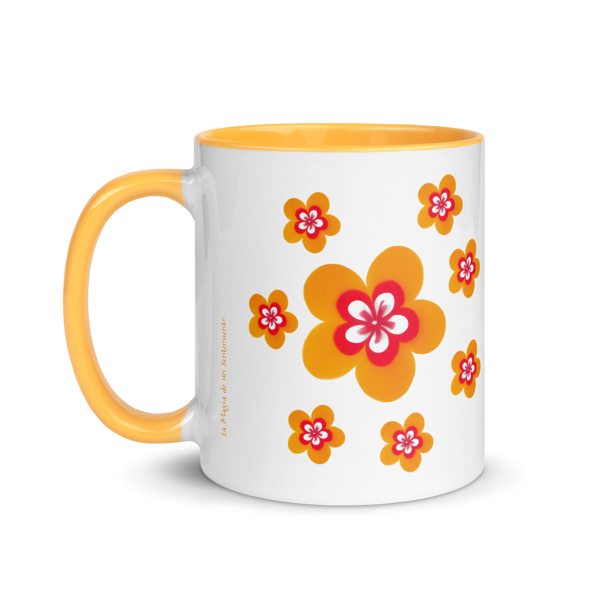 Taza Flor Naranja "Plant Junkie" para amantes de las flores y la alegría - Imagen 3