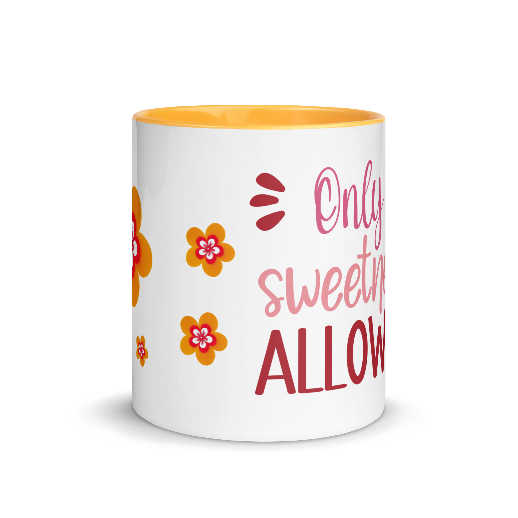 Taza Flor Naranja "Only Sweetness Allowed" para amantes de las flores y la alegría - Imagen 4