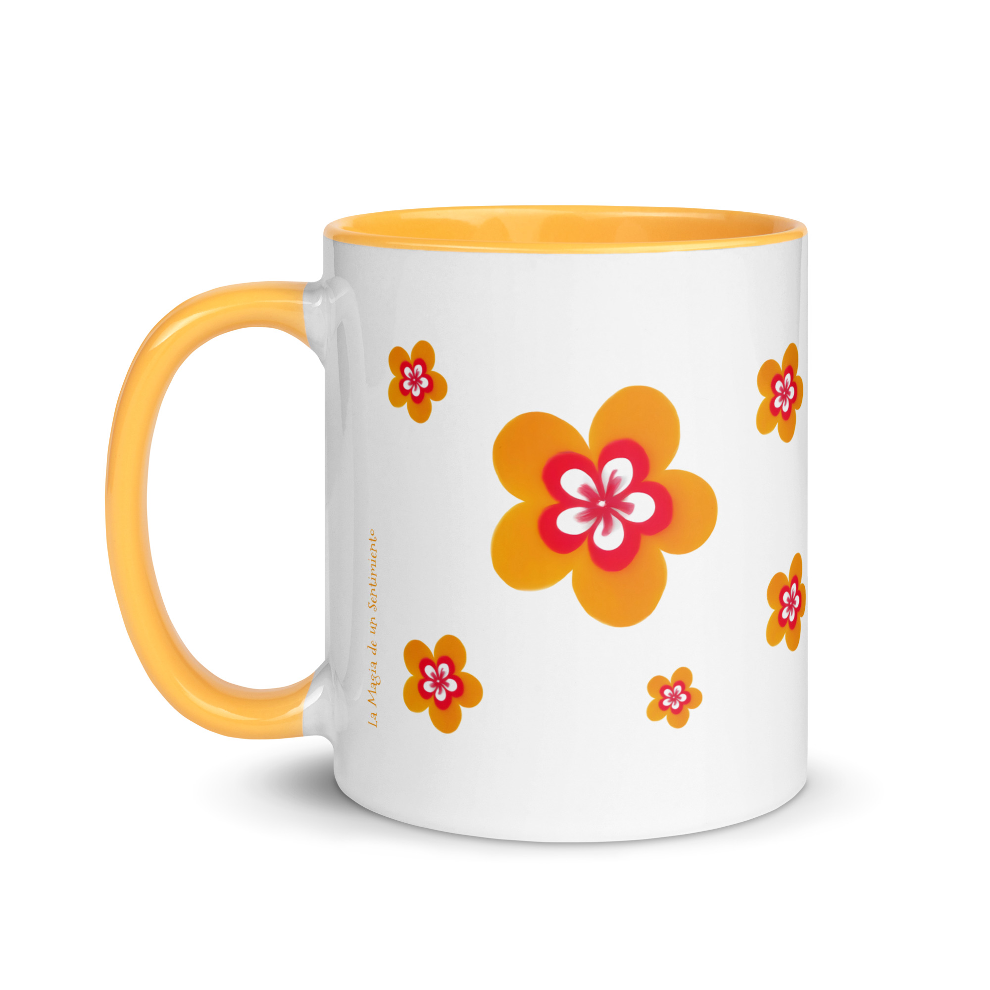 Taza Flor Naranja "The Best Is Yet To Come" para amantes de las flores y la alegría - Imagen 3