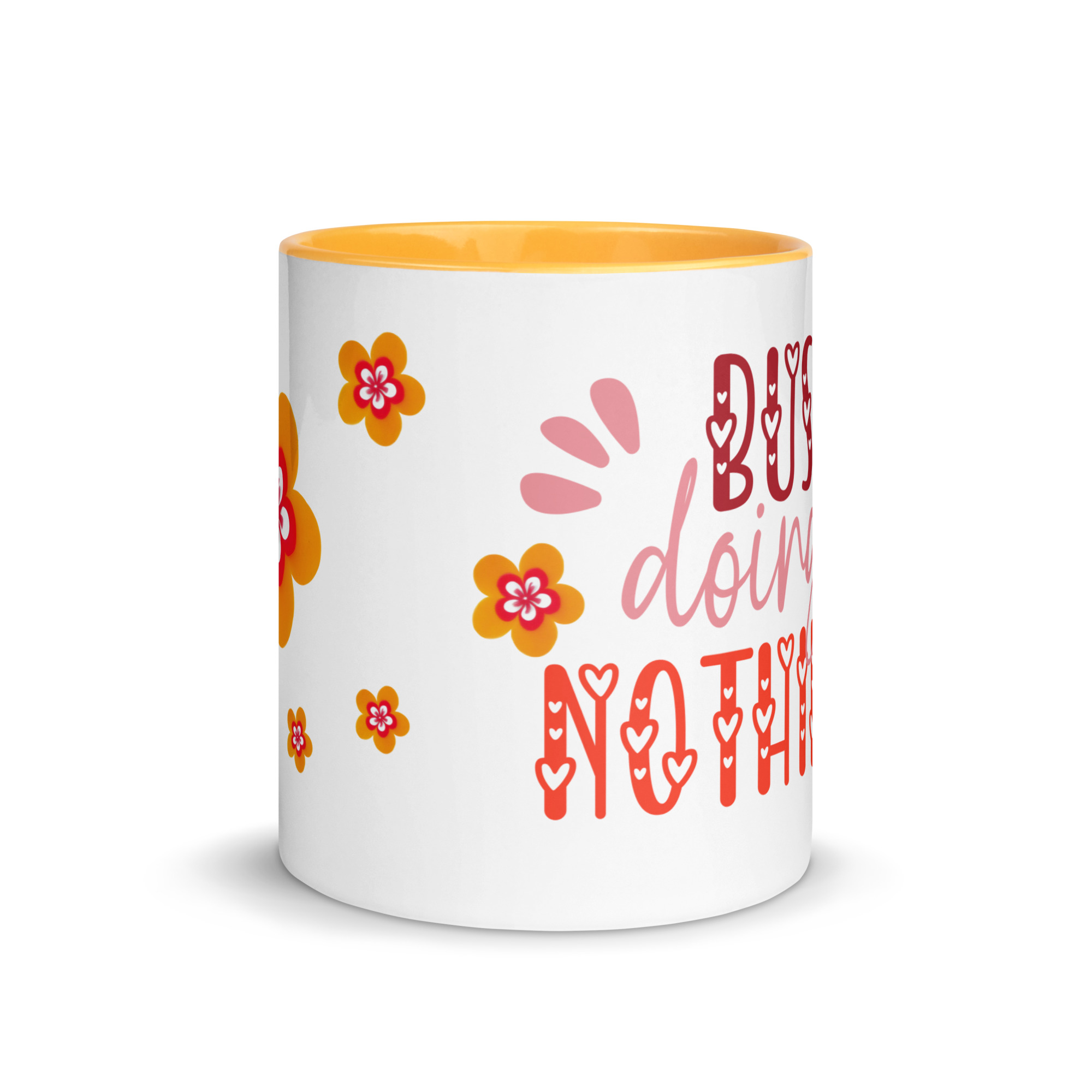 Taza Flor Naranja "Girl Boss" para amantes de las flores y la alegría - Imagen 4