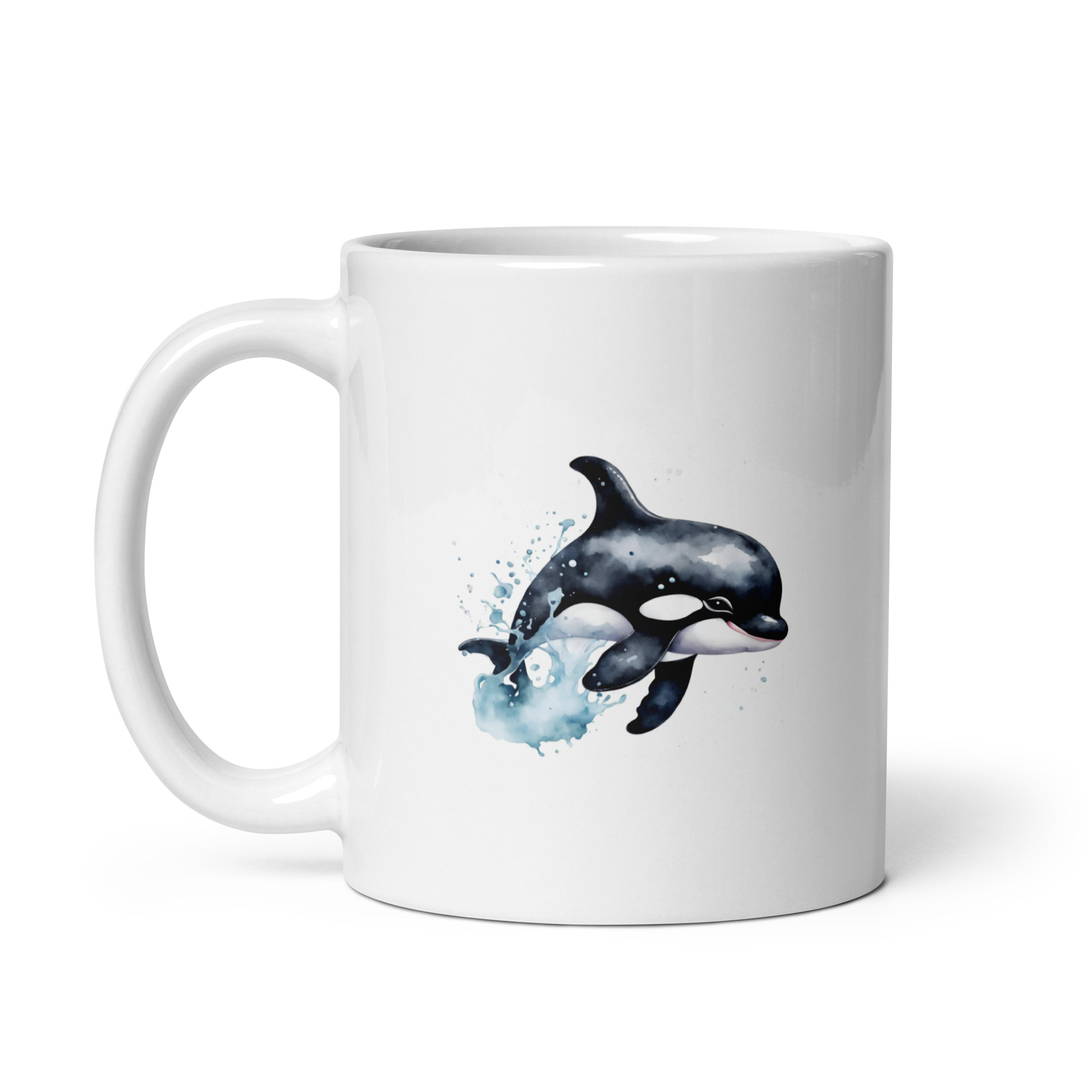 Taza Brillante con Bonita Orca Saltando - Imagen 2