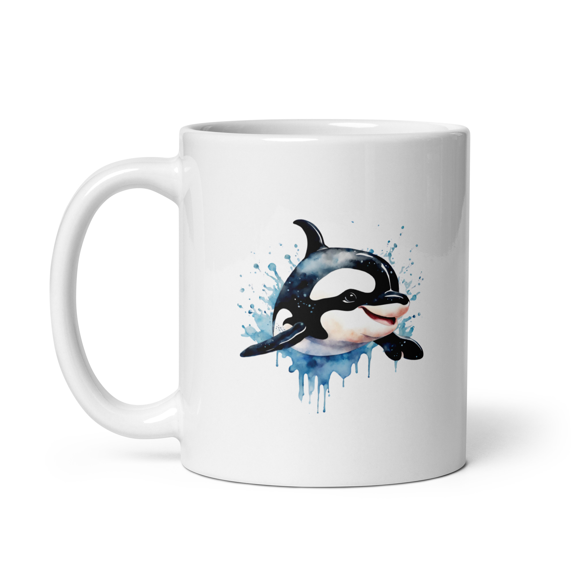 Taza Brillante con Bonita y Alegre Orca - Imagen 2