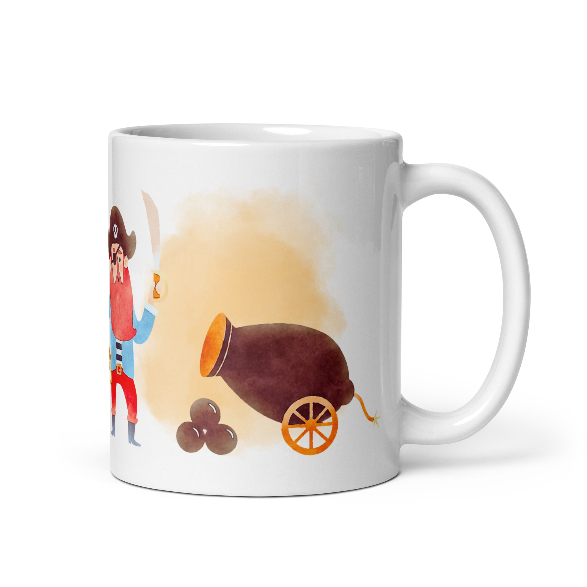 Taza Brillante con Barco, Pirata y Cañón - Imagen 5