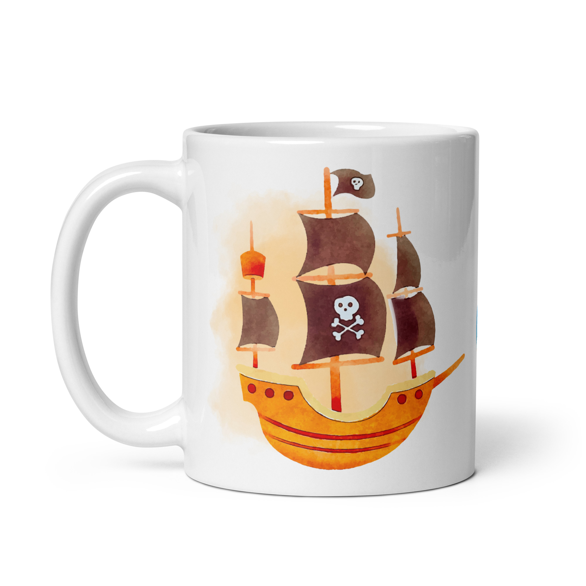 Taza Brillante con Barco, Pirata y Cañón - Imagen 3