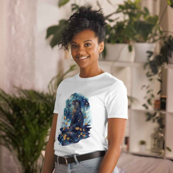 Camiseta de Ensueño con León Marino y Océano con Flores - Imagen 2