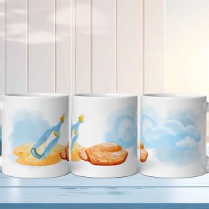 Taza Brillante con Mensaje en una Botella