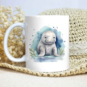 Taza Brillante con Bonito y Dulce Manatí