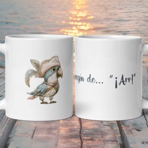 Taza Blanca Brillante con Loro "Corazón de... Arr"