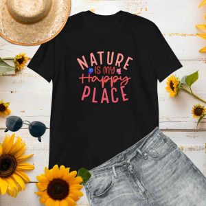 Camiseta "Nature Is My Happy Place" de la Colección Flores del Campo