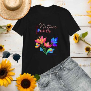 Camiseta "Nature Lover" con Flores de la Colección Flores del Campo
