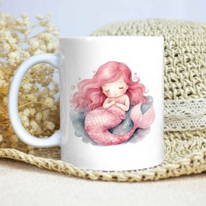 🧜‍♀️ Taza Sirena Brillante – Ternura, color y magia en cada sorbo