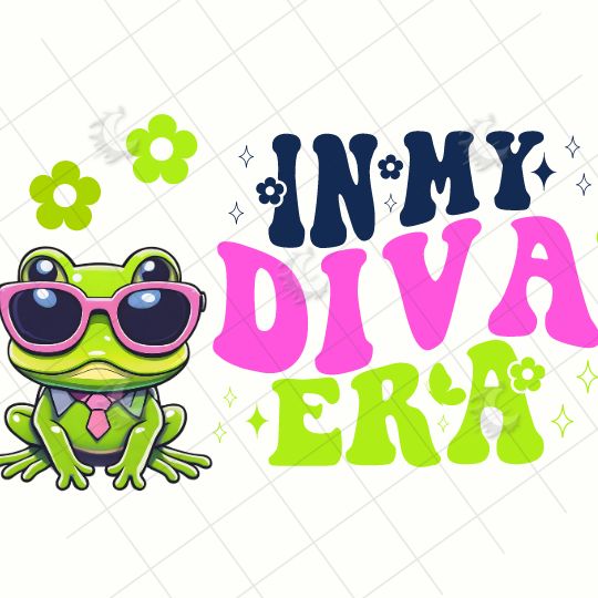 Taza "In My Diva Era" divertida para amantes de los árboles y las ranas - Imagen 2
