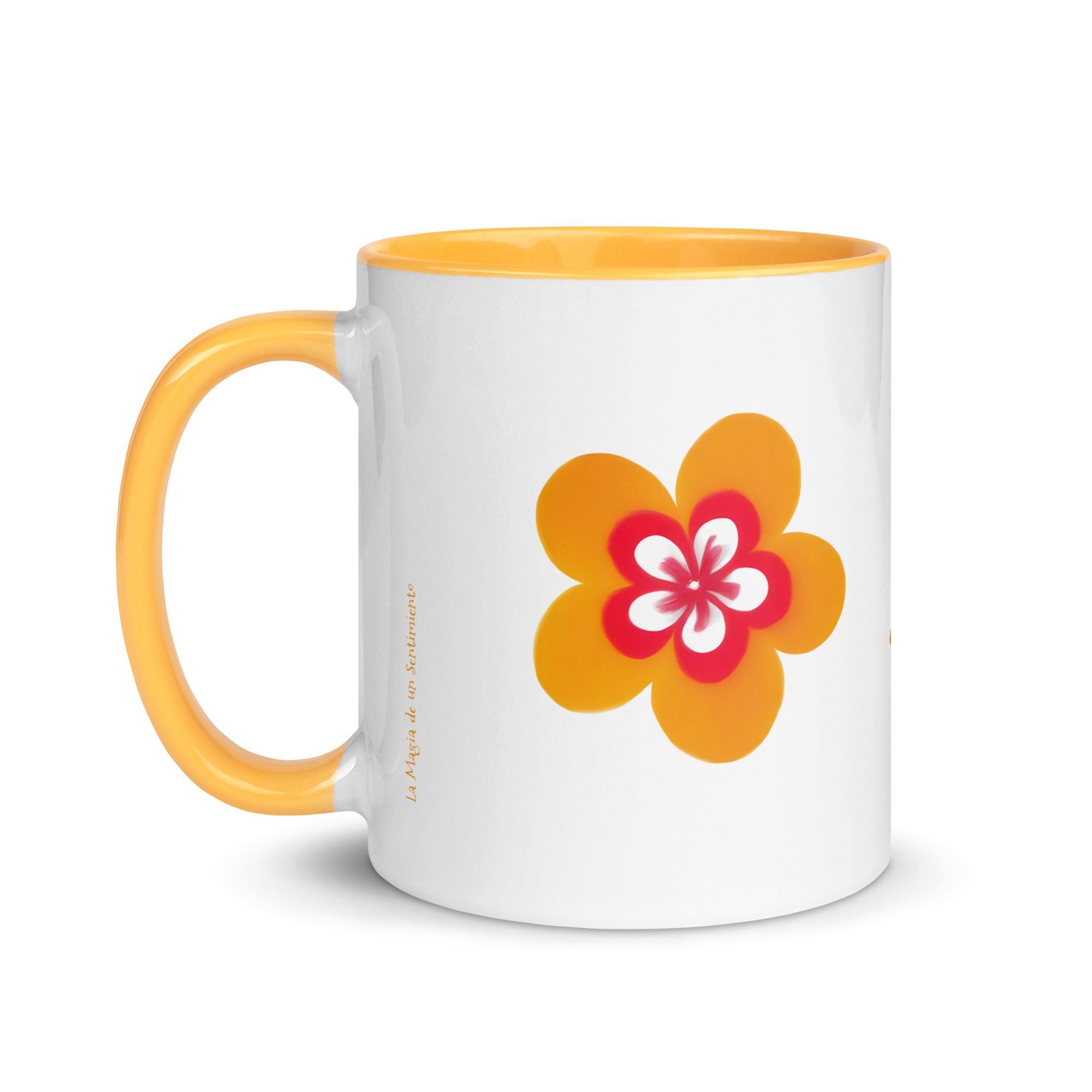 Taza Flor Naranja "I Am A Wild Soul" para amantes de las flores y la alegría - Imagen 3