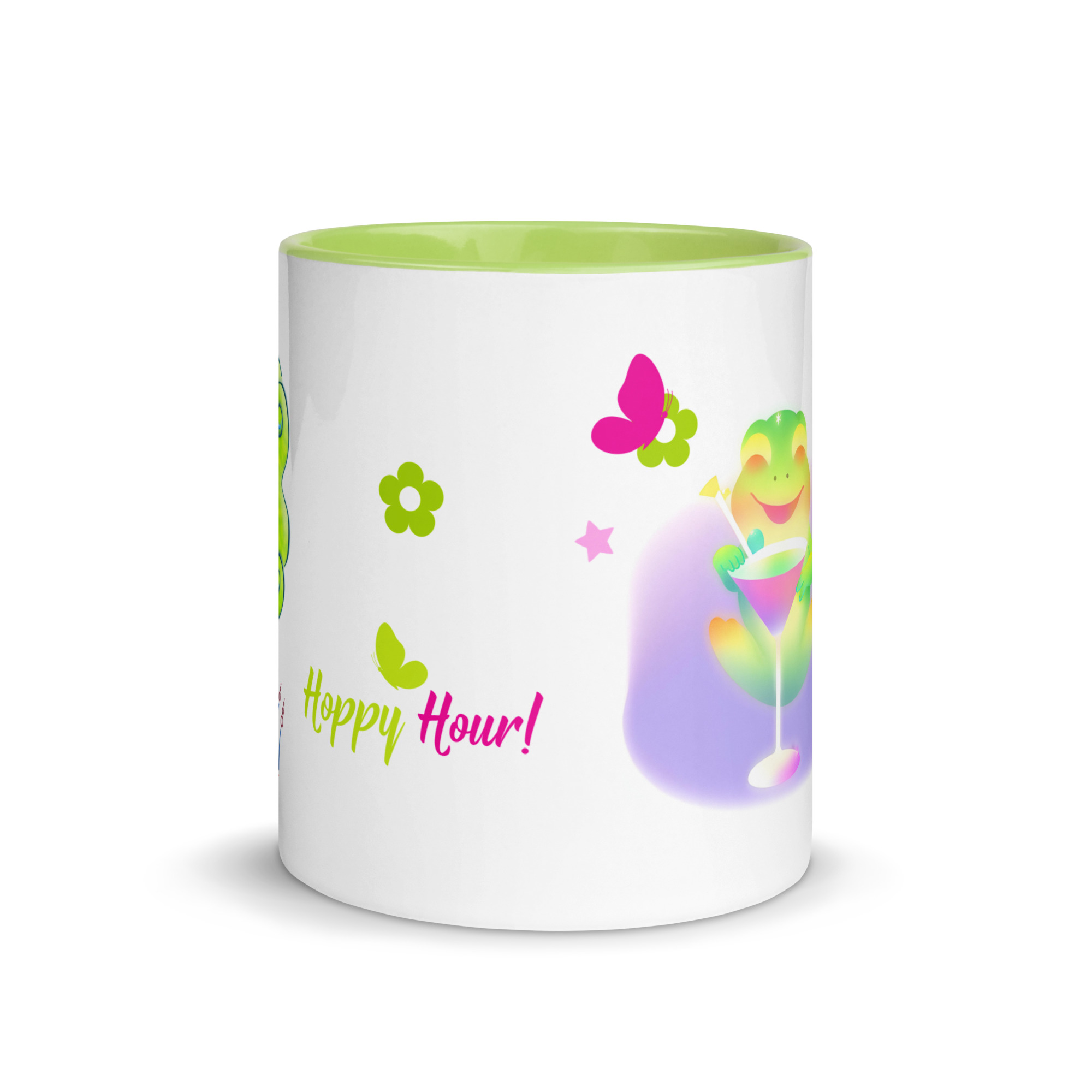 Taza "Hoppy Hour!" divertida para amantes de los árboles y las ranas - Imagen 6