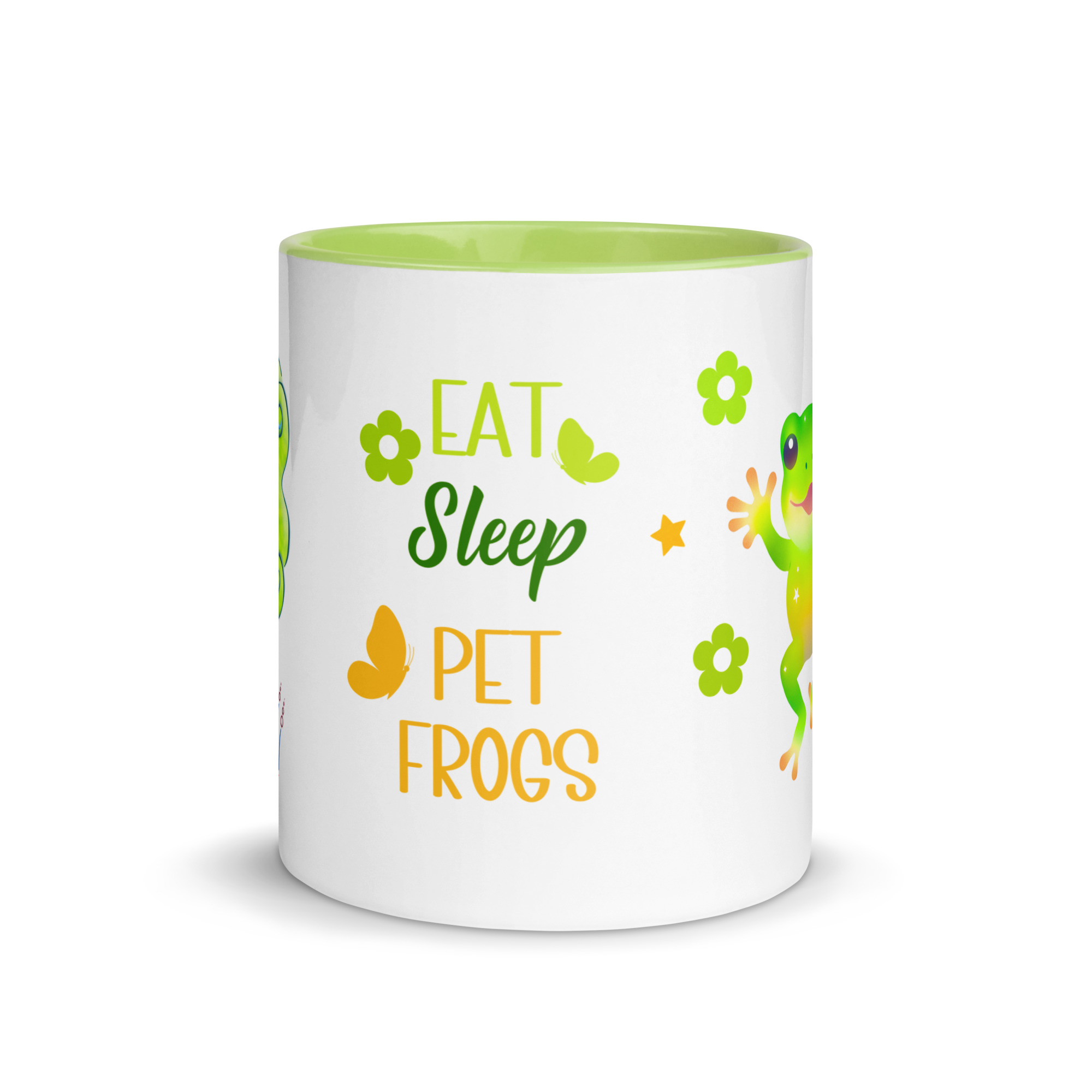 Taza "Eat, Sleep, Pet Frogs" divertida para amantes de los árboles y las ranas - Imagen 5