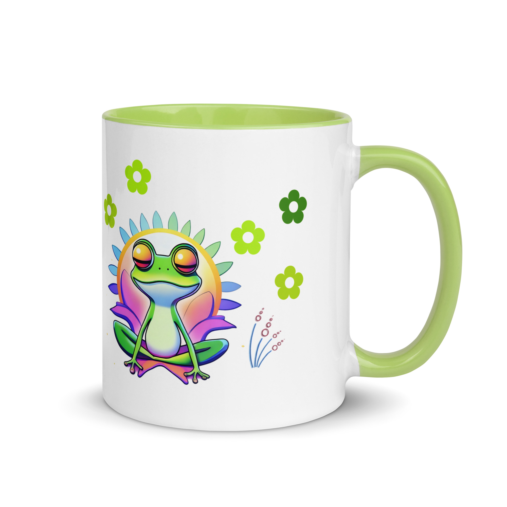Taza "Be At Peace, Eat What Bugs You" divertida para amantes de los árboles y las ranas - Imagen 3