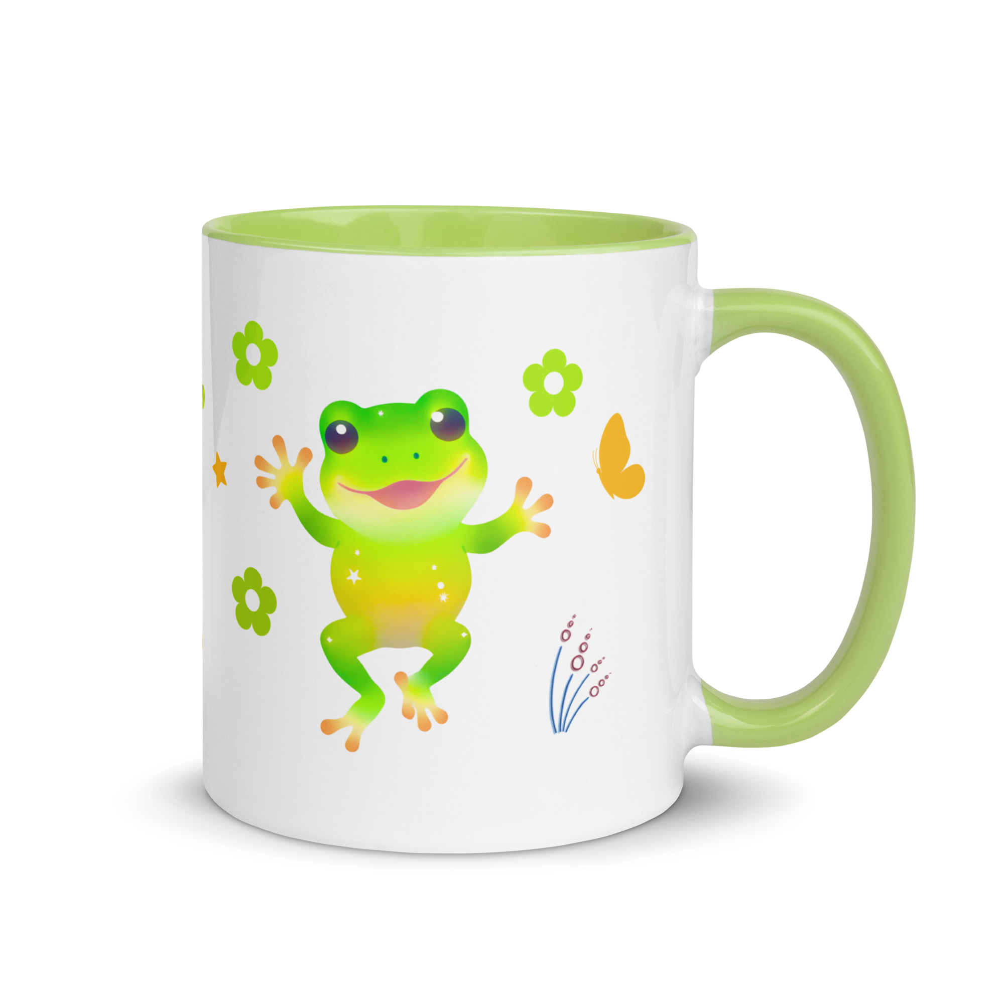Taza "Eat, Sleep, Pet Frogs" divertida para amantes de los árboles y las ranas - Imagen 3