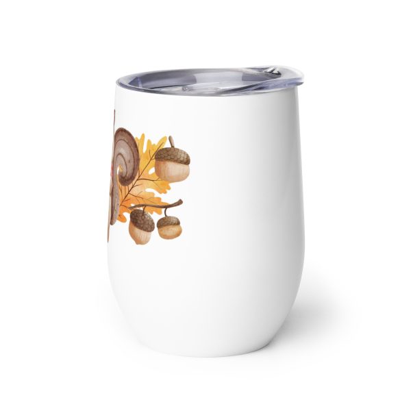 Ternura en un Vaso. Bonita Ardilla con Bellotas. Para Zumo, Vino, Té. Térmico. - Imagen 6