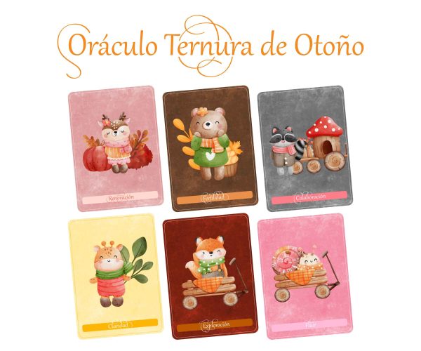 Oráculo Ternura de Otoño + Cuaderno | Digital para Imprimir | Cartas para Sanación, Crecimiento Personal y Bienestar Emocional | Lecturas