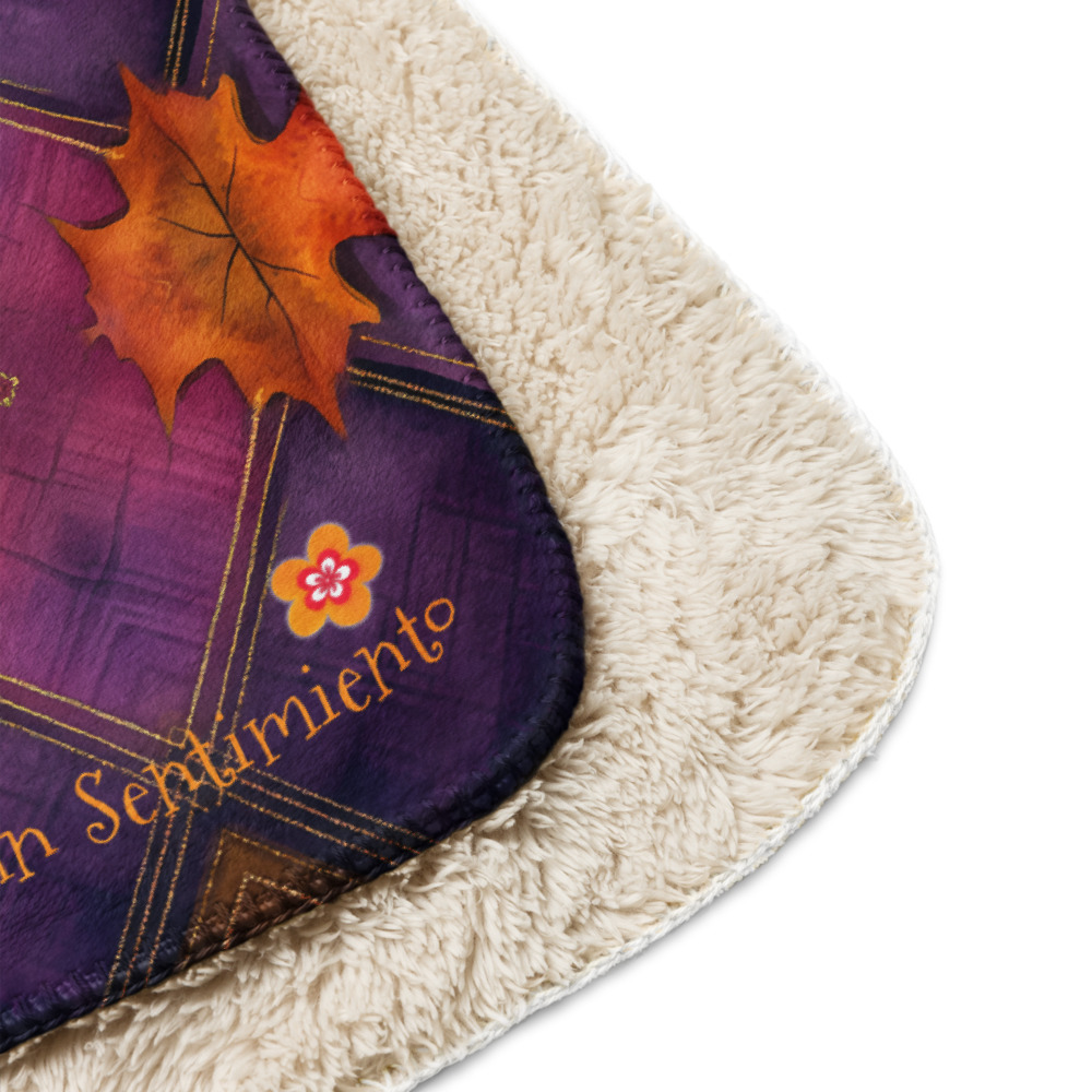 Manta de Elevación con Rombos morados y Pintura ámbar - Imagen 7