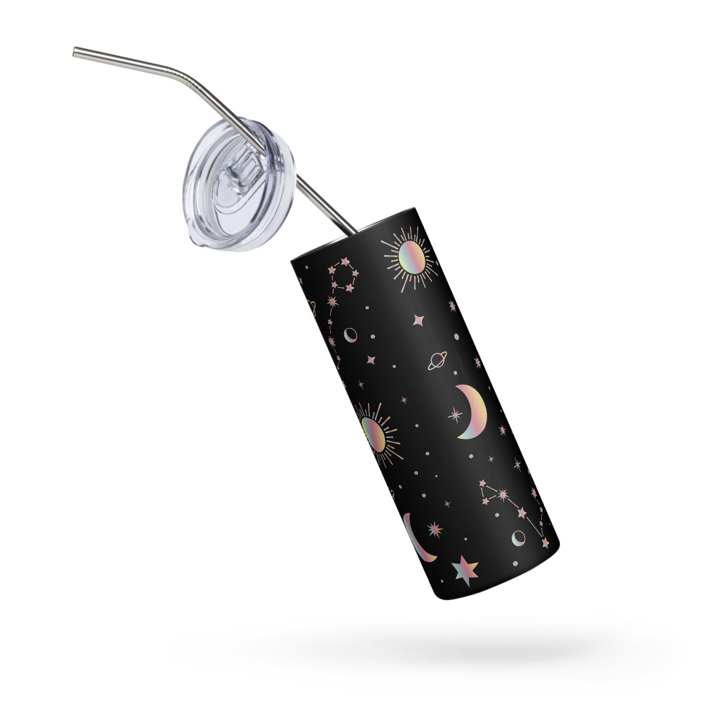 Vaso de acero inoxidable para el signo de Piscis - Imagen 3