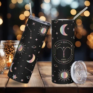 Vaso de acero inoxidable para el signo de Aries