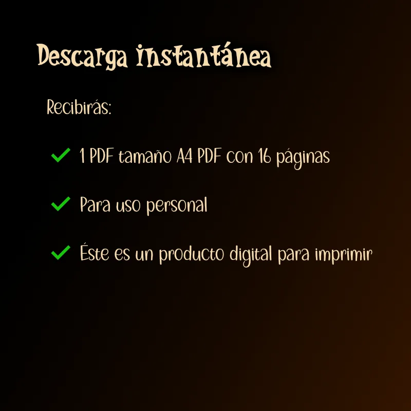 Arte para Colorear – Fantasía Gótica de una Bonita Chica con su Búho  - PDF Imprimible - Imagen 7