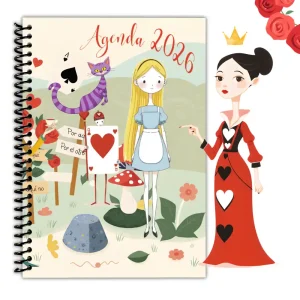 Agenda Alicia en el País de las Maravillas 2026 – Digital e Imprimible