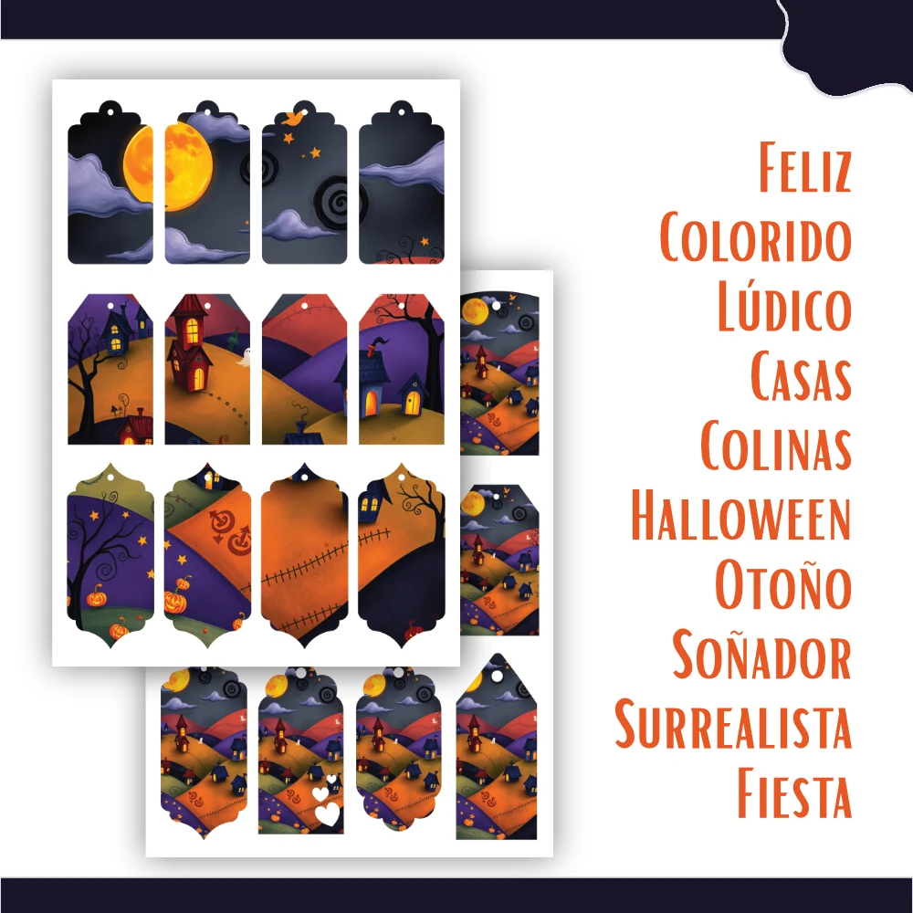 Etiquetas imprimibles de Halloween para decorar, regalar y compartir - Imagen 12