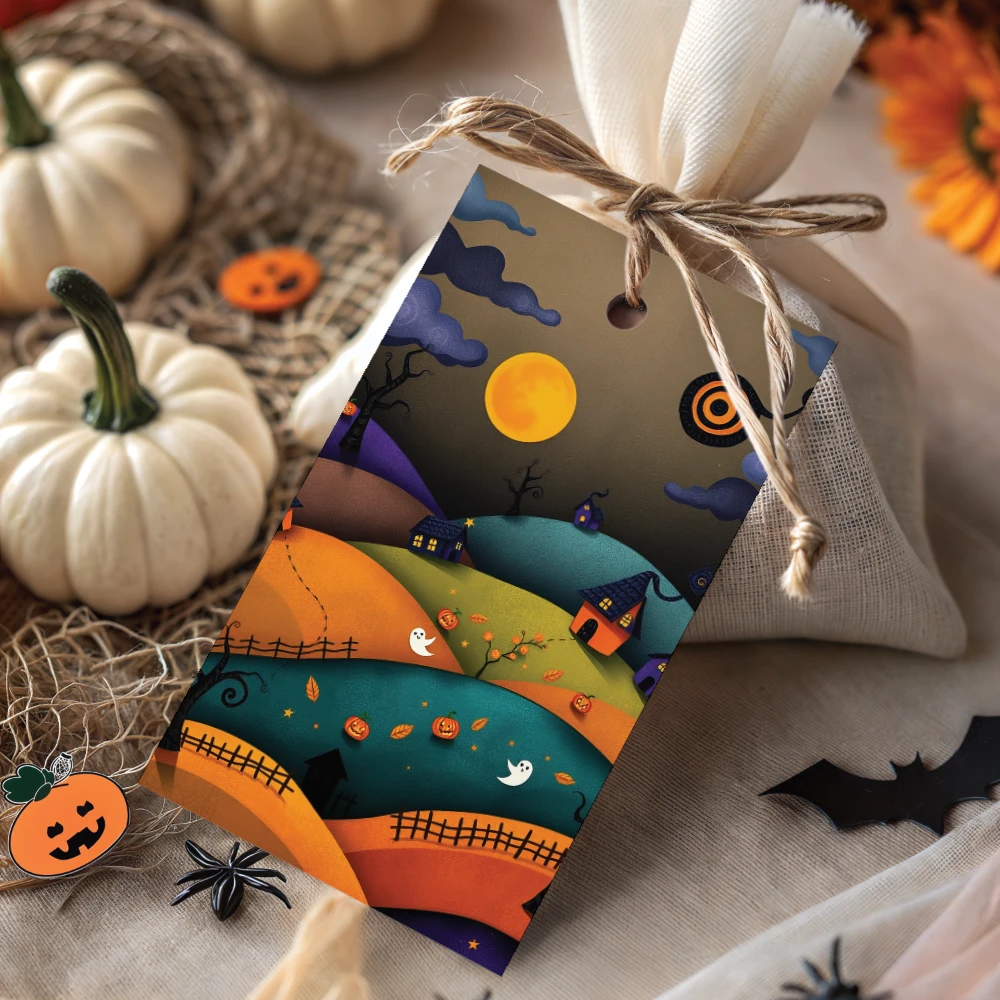 Etiquetas imprimibles de Halloween para decorar, regalar y compartir - Verde - Imagen 5