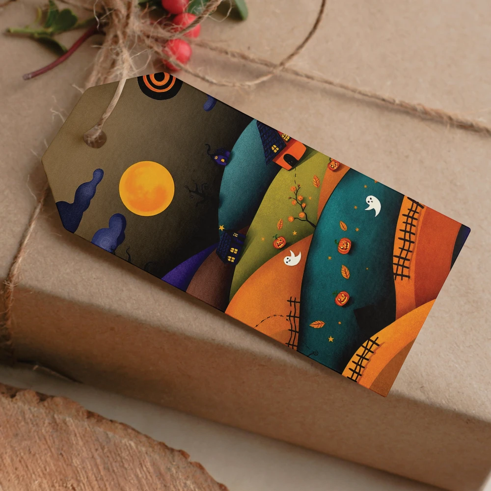 Etiquetas imprimibles de Halloween para decorar, regalar y compartir - Verde - Imagen 7