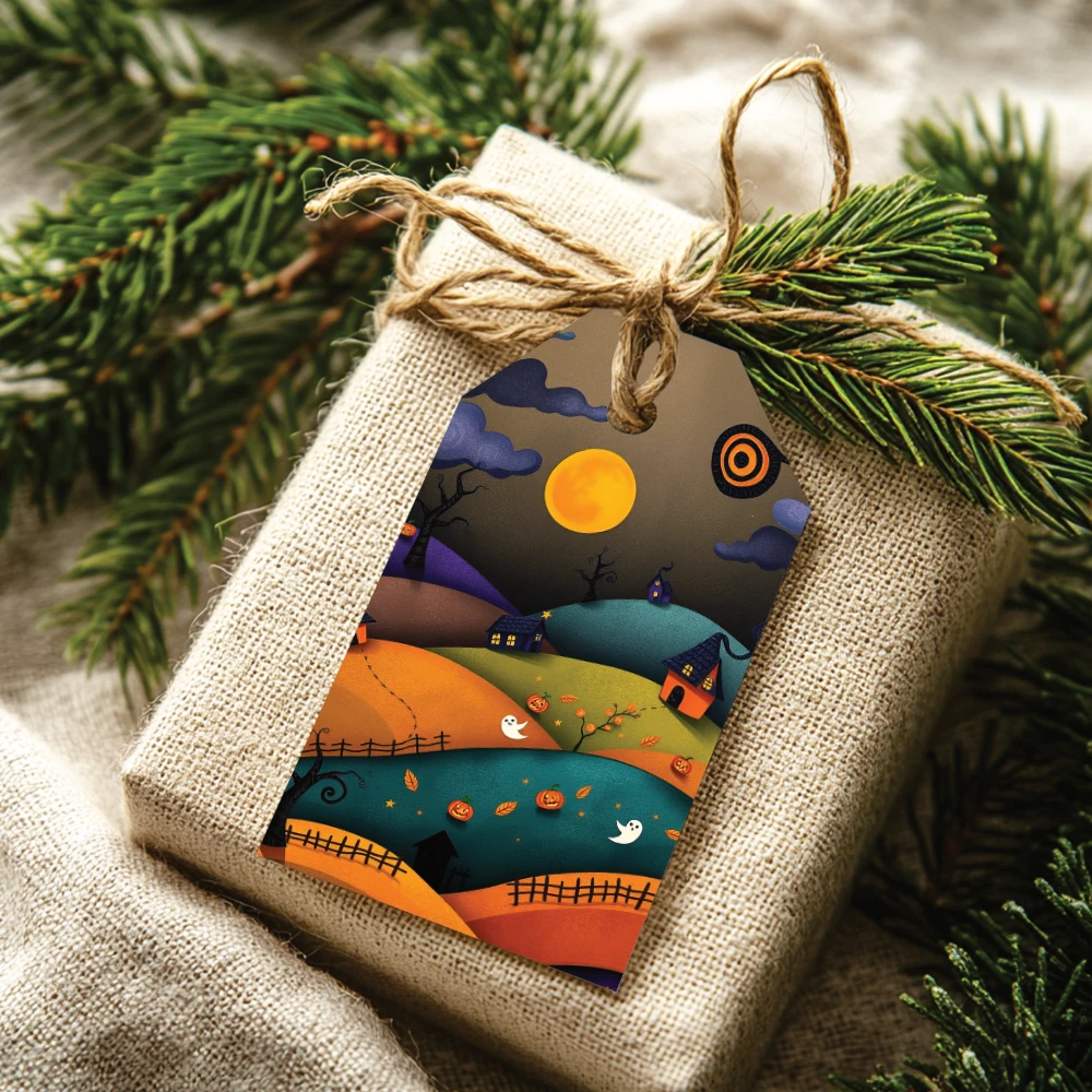 Etiquetas imprimibles de Halloween para decorar, regalar y compartir - Verde - Imagen 4