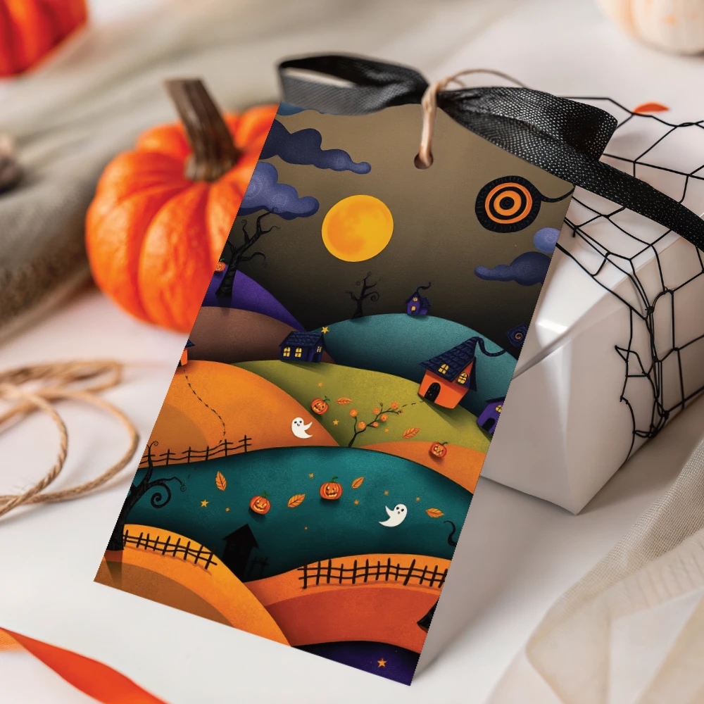 Etiquetas imprimibles de Halloween para decorar, regalar y compartir - Verde - Imagen 2