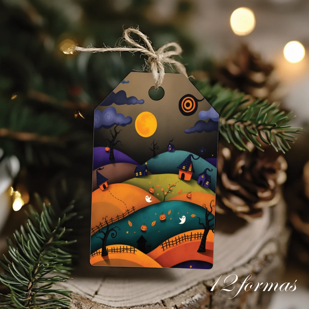 Etiquetas imprimibles de Halloween para decorar, regalar y compartir - Verde - Imagen 8